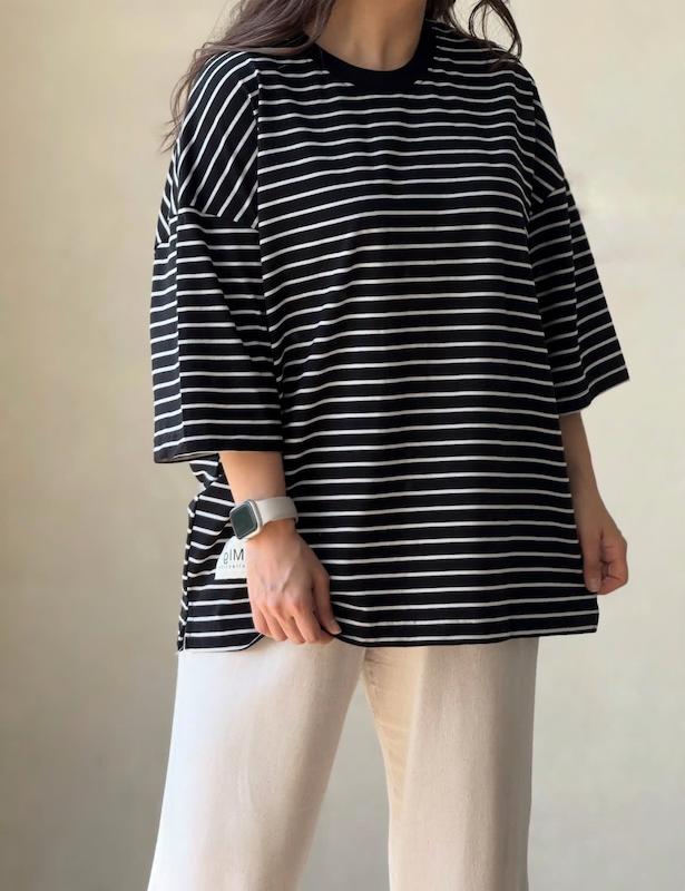 تیشرت باکسی راه راه