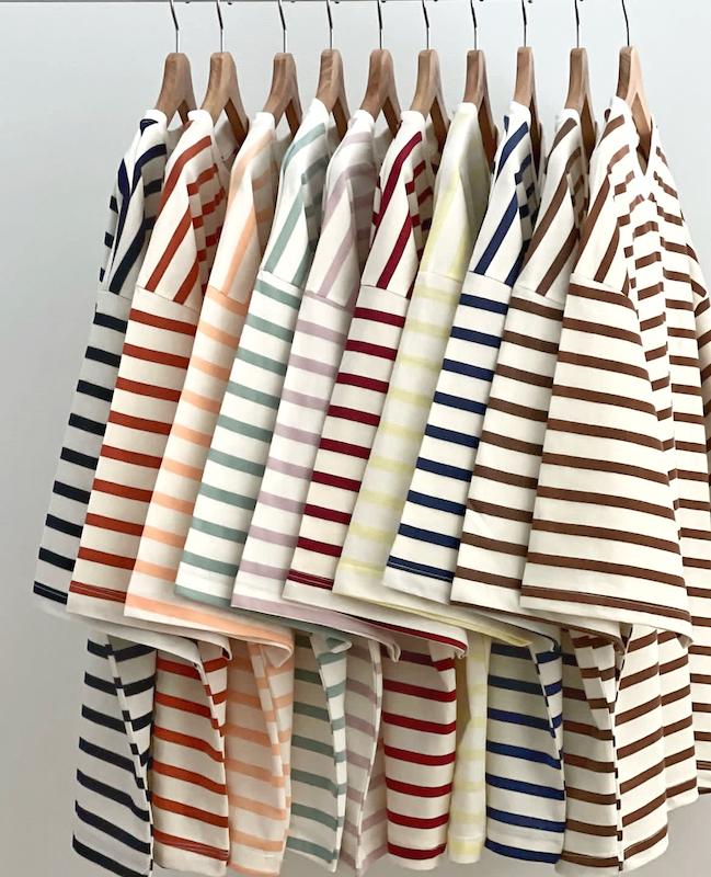 تیشرت باکسی راه راه تدی 🧸
