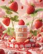 ادکلن عربیات شوگر مدل Strawberry Tres Leches 