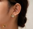 گوشواره طرح جواهر مدل Heart (ER-500)