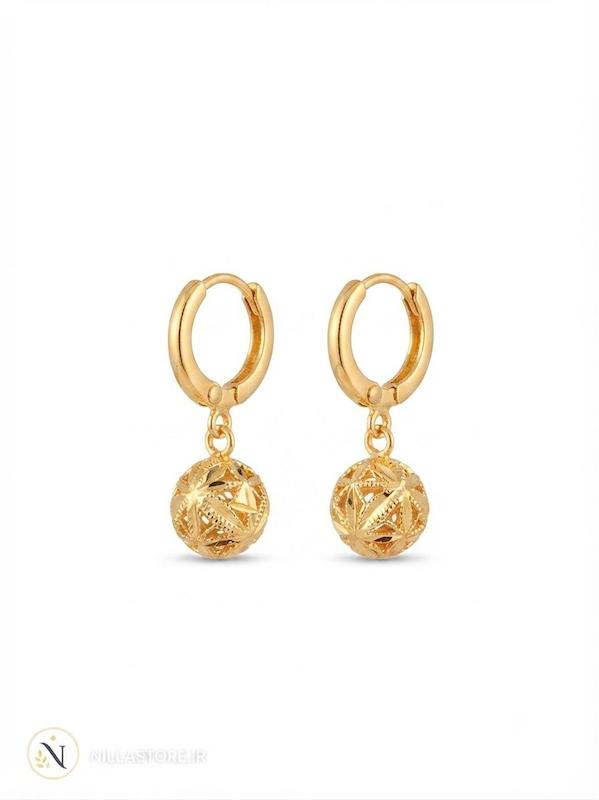 گوشواره طرح جواهر مدل Ball (ER-910)