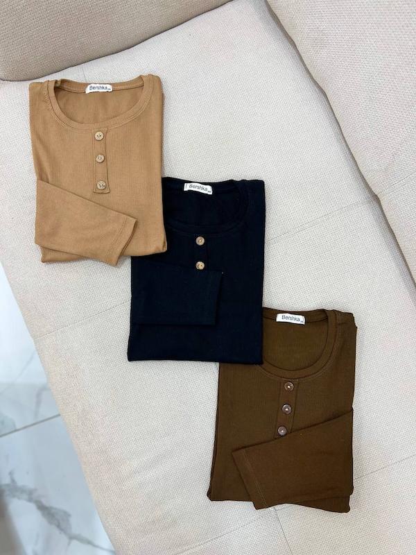 بلوز کبریتی دکمه دار