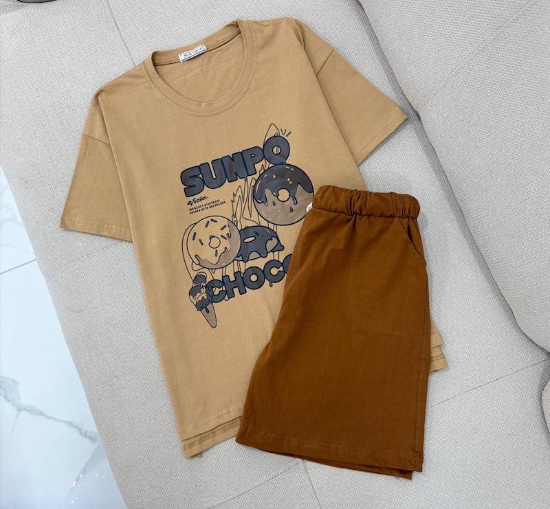 ست تیشرت شورتک chocola