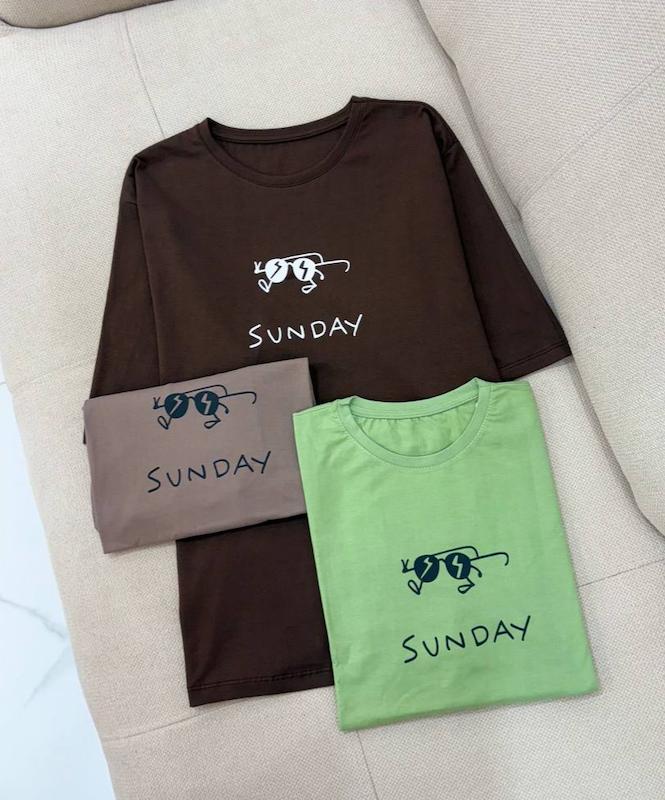 تیشرت باکسی sunday