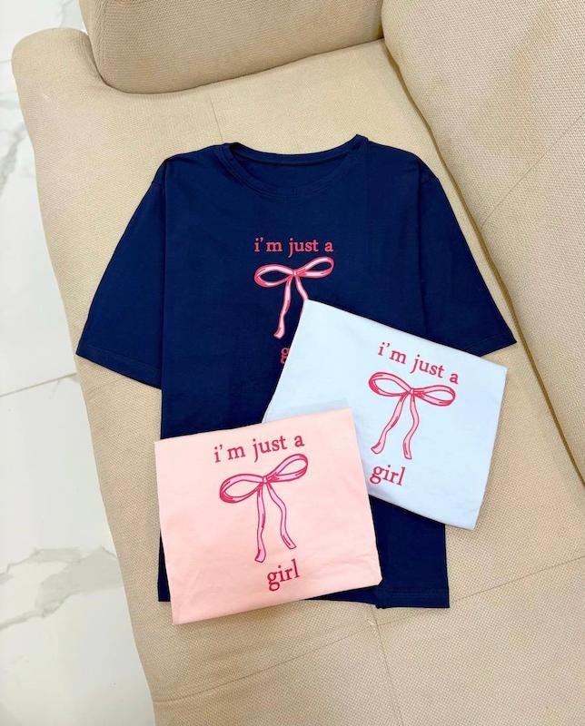 تیشرت باکسی just a girl