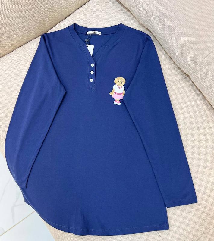 بلوز یقه وای تدی