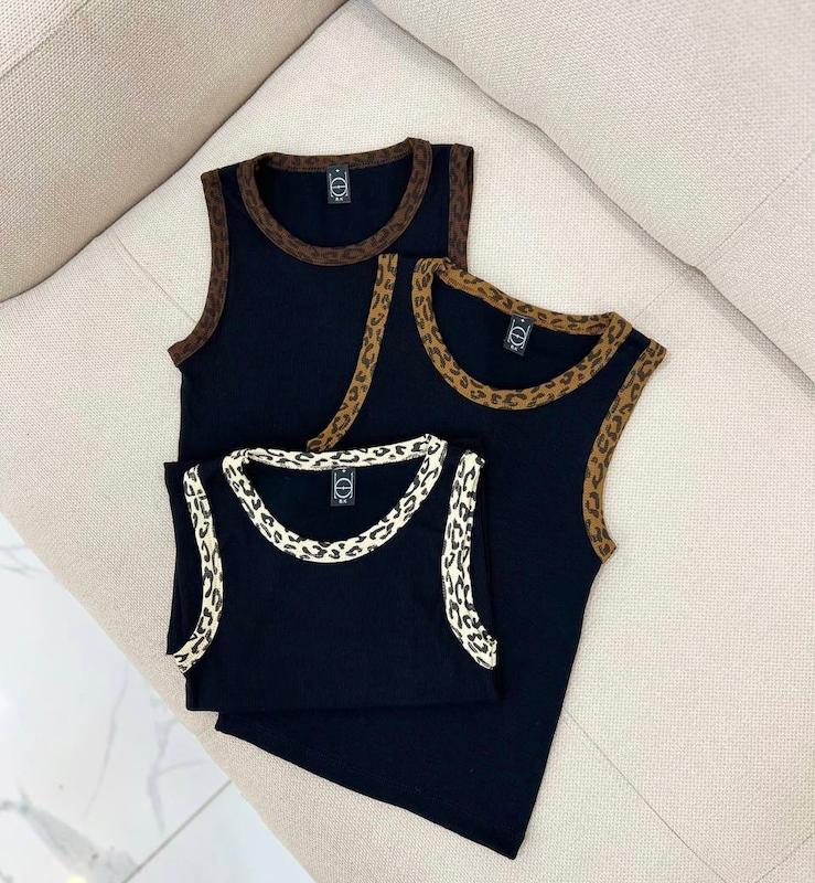 تاپ حلقه ای نوار پلنگی