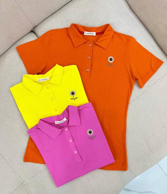 تیشرت یقه قاپکدار