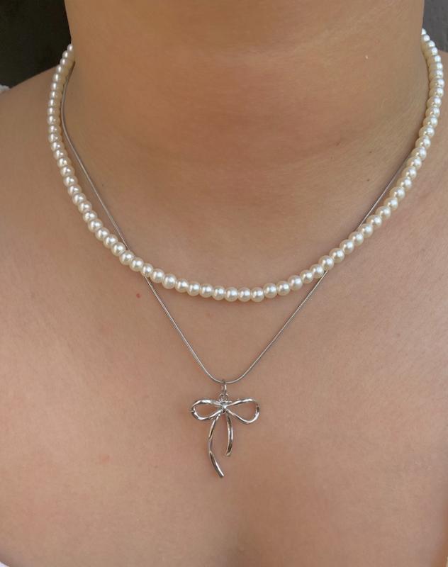 گردنبند دولاین مروارید 