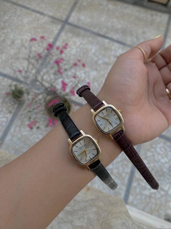 ساعت بند چرم رویال 