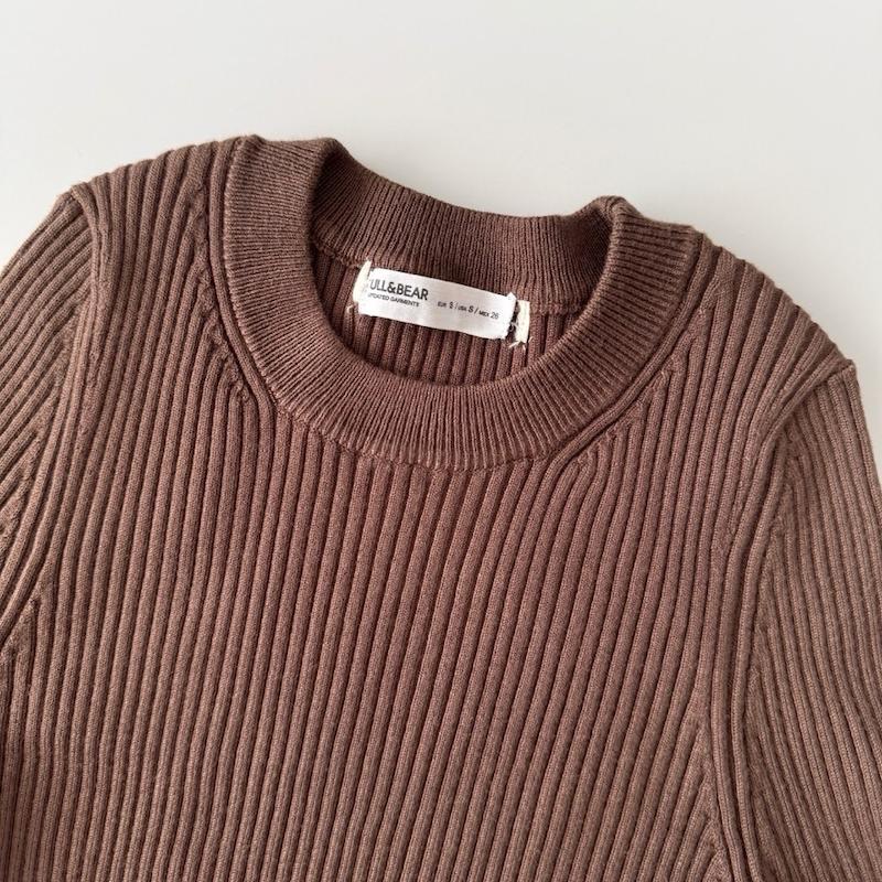 بافت قهوه‌ای Pull&Bear