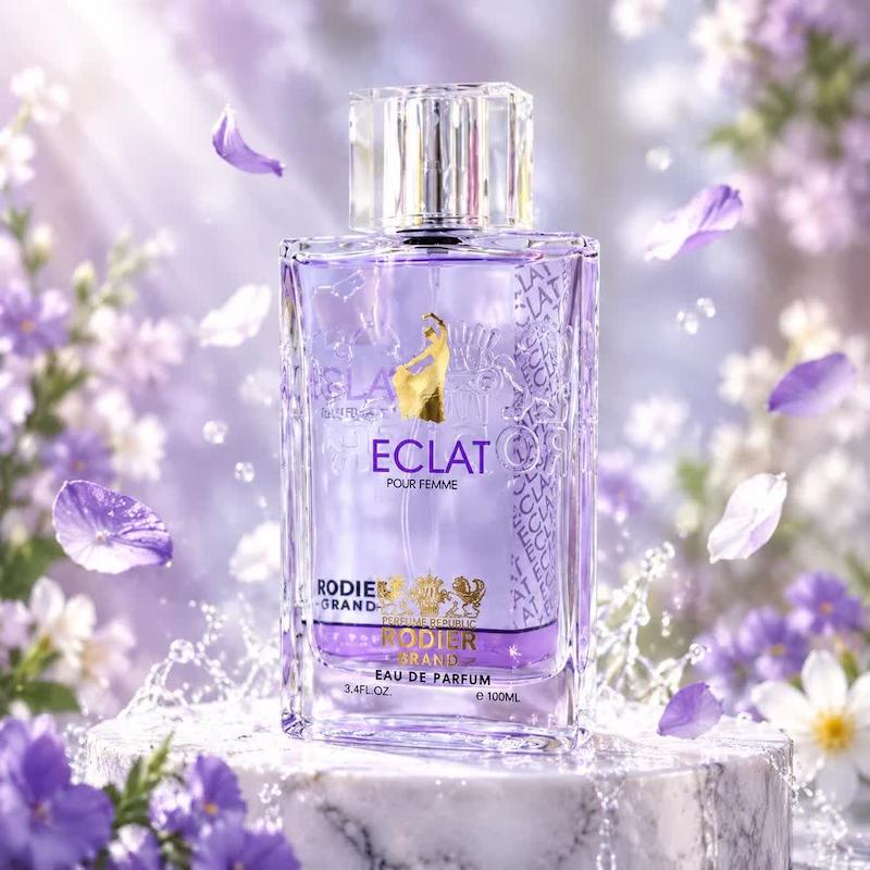 ادو پرفیوم زنانه رودیر مدل Eclat Pour Femme حجم ۱۰۰ میلی‌لیتر (مشابه رایحه افسانه‌ای لانوین اکلت)