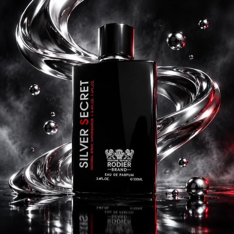 ادو پرفیوم مردانه رودیر مدل Silver Secret حجم ۱۰۰ میلی‌لیتر (مشابه رایحه جذاب و پرفروش بوگارت سیلور سنت)