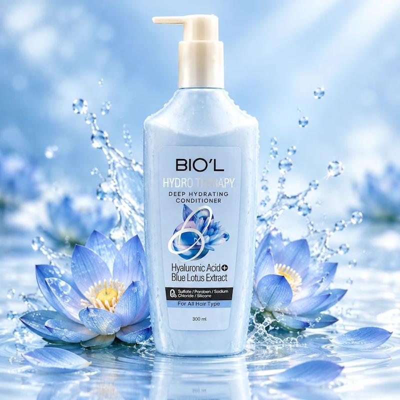 نرم‌کننده و آبرسان عمیق مو بیول (Bio’l) مدل Hydro Therapy حاوی هیالورونیک اسید – ۳۰۰ میلی‌لیتر