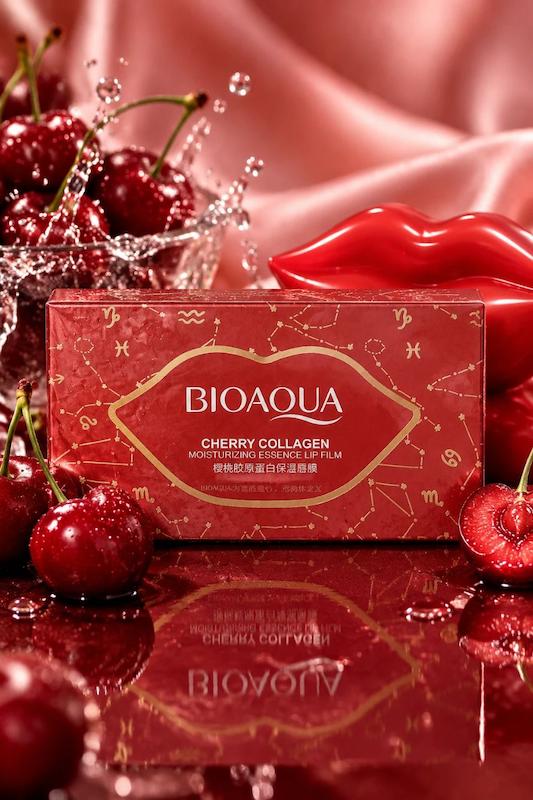 ماسک لب کاسه‌ای عصاره گیلاس و کلاژن بیوآکوا (BIOAQUA Cherry Collagen Lip Mask)
