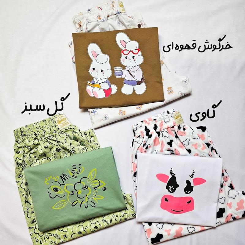 ست تیشرت باکسی و شلوار بوگاتی کد ۱۰۳۱