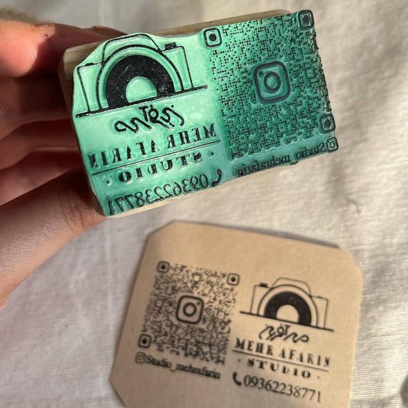 مهر کارت ویزیت 4*6 سانتی متر