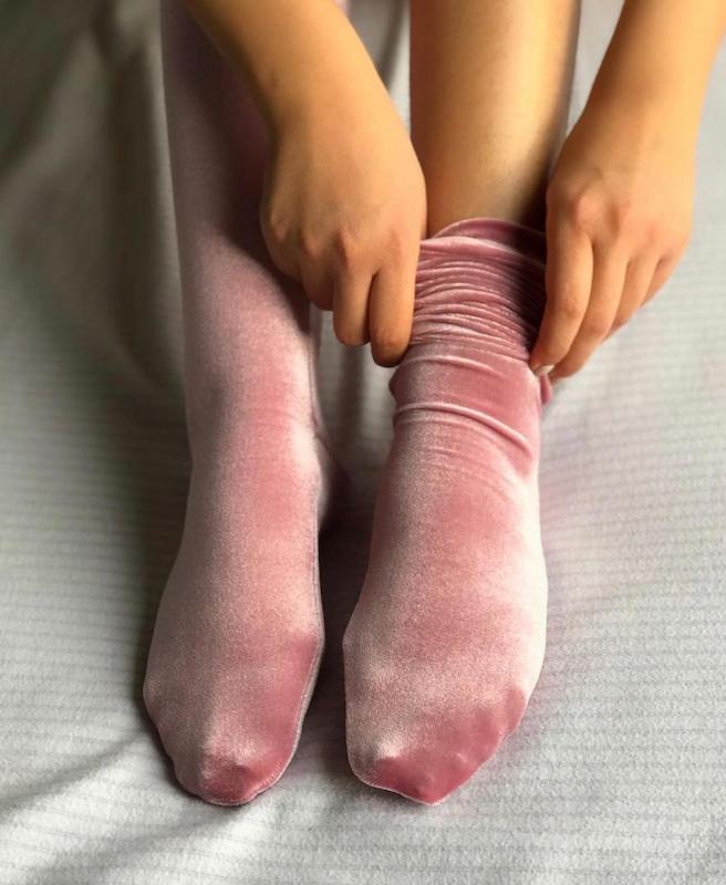 جوراب مخمل کالباسی