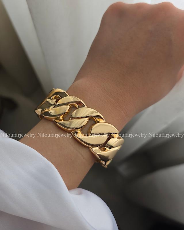 بنگل و دستبند وارداتی طرح طلا