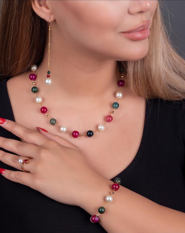 سرویس طرح  عقیق رنگی