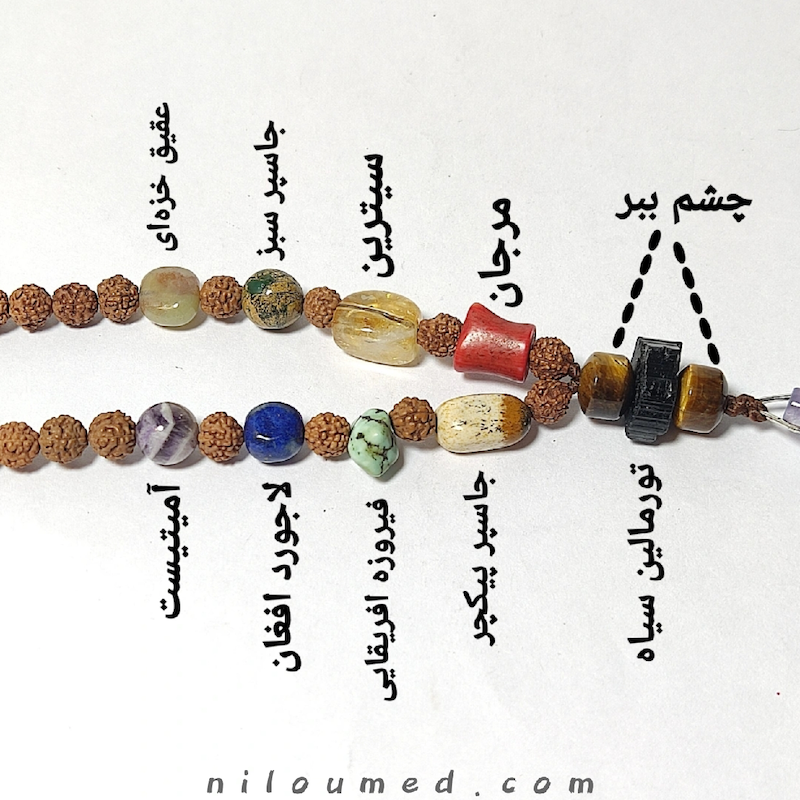 رودراکشا هفت چاکرا (محافظ و انرژی بخش)