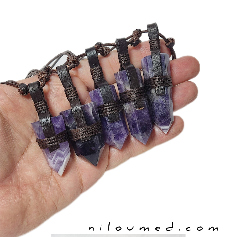 گردنبند آمیتیست سنگ آرامش بخش قوی