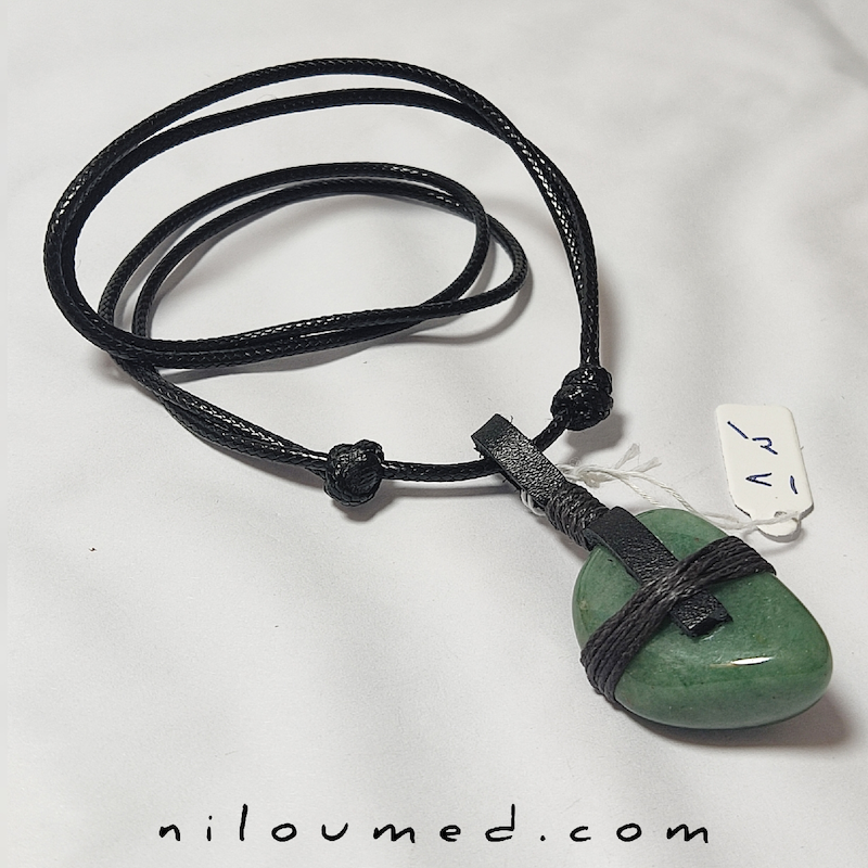 گردنبند اونتورین سبز سنگ شانس و اقبال کد 8