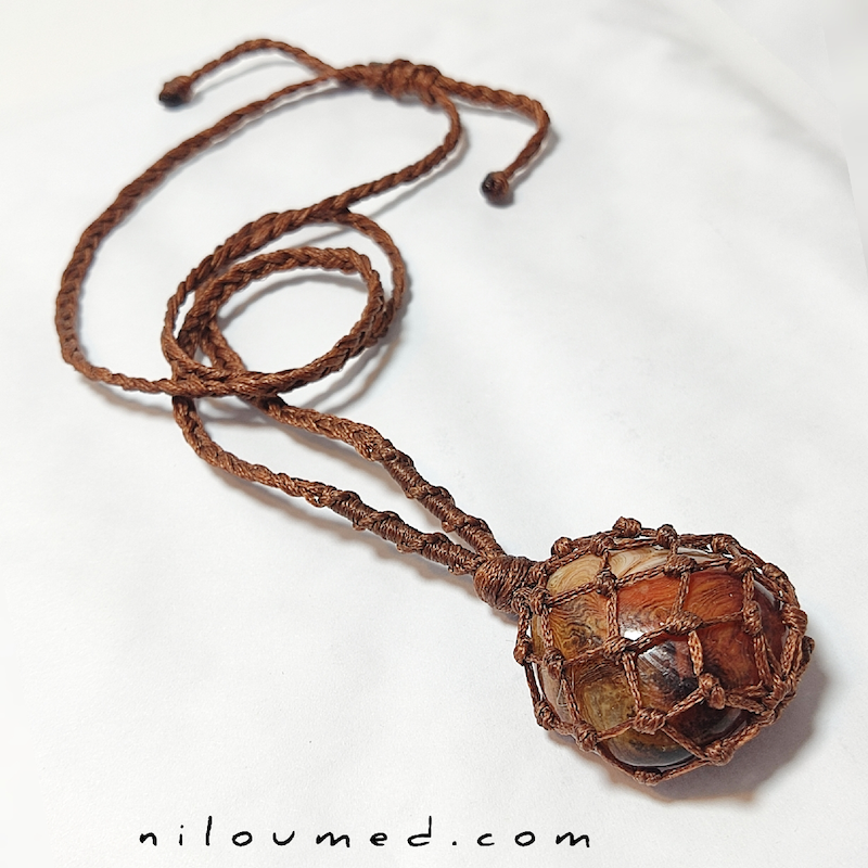 گردنبند بوتسوانا سنگ محافظ شانس برکت روزی کد 119