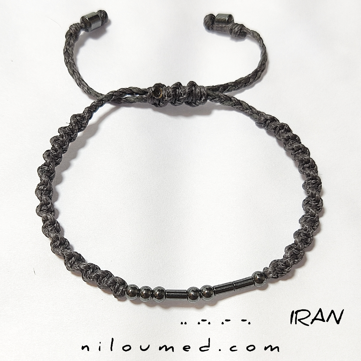 دستبند کد مورس IRAN .--. .-. ..