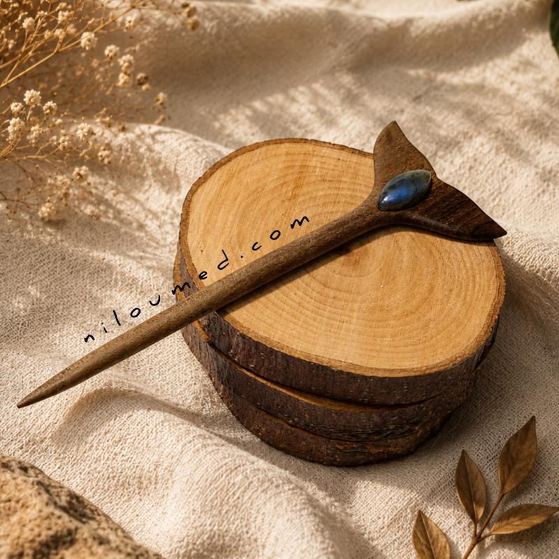 کانزاشی چوبی و سنگ لابرادوریت 