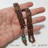 تسبیح زازا چوبی و سنگ با مانترای اوم کد 332