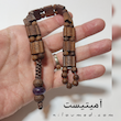 تسبیح زازا چوبی و سنگ با مانترای اوم کد 332