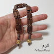 تسبیح زازا چوبی و مانترای اوم کد 333