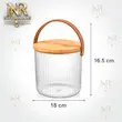 سطل برنج اکرولیک ۳ لیتری درب چوبی لیمون