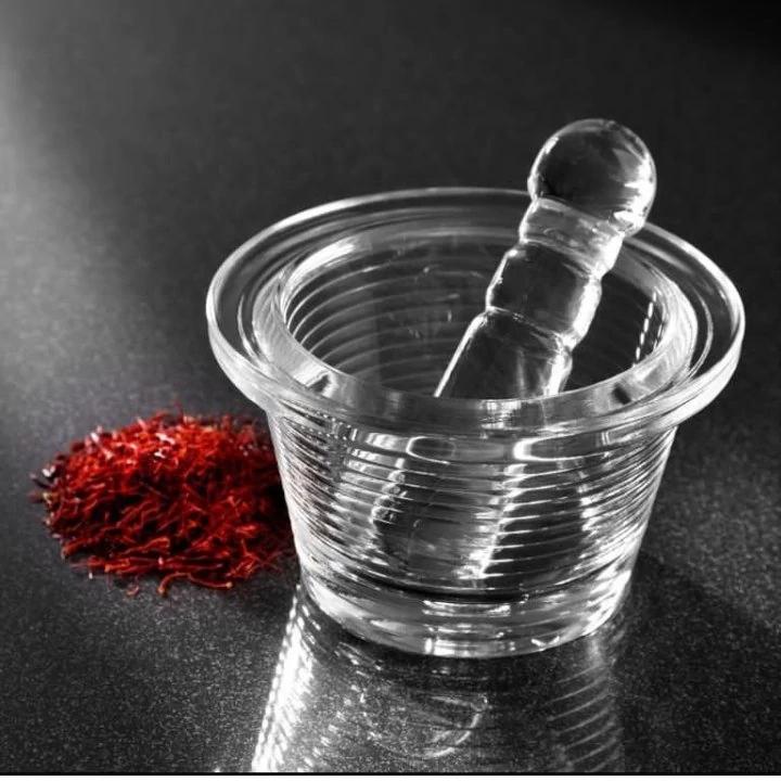 هاون آکرولیک (زعفران ساب ) گلساب سایز بزرگ 