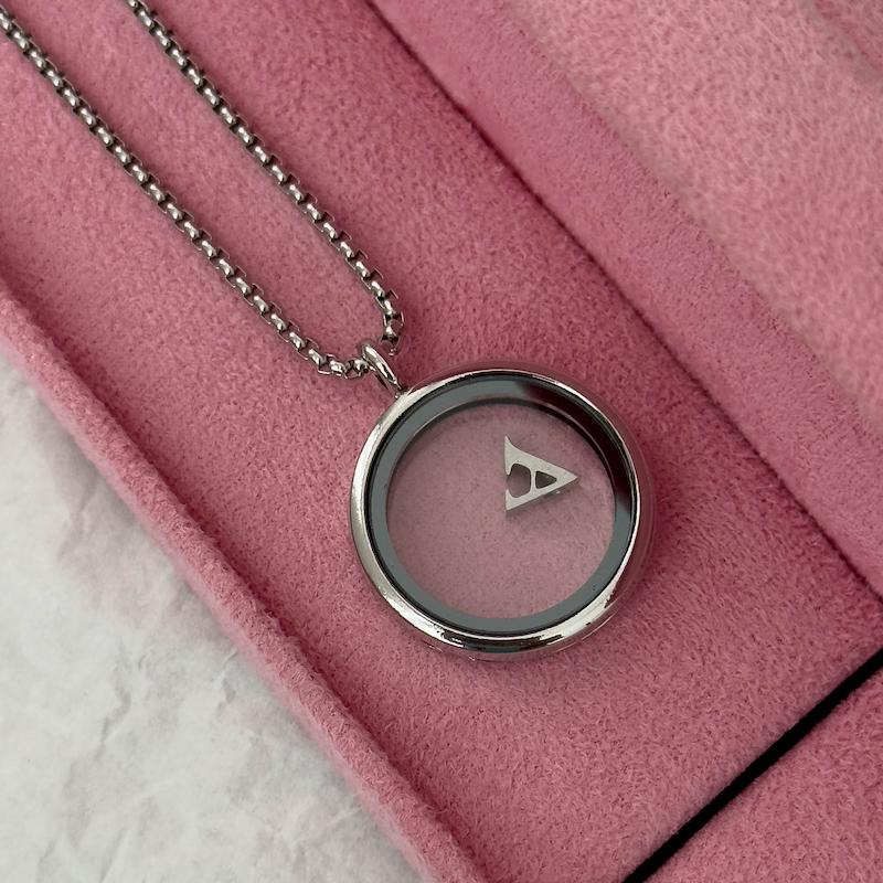 گردنبند لاکت شیشه ای -حروف