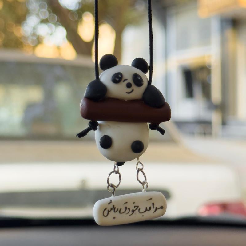 آویز ماشین پاندا 🐼🖤