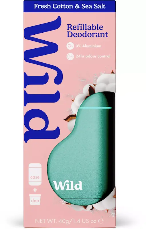 دئودرانت وایلد «fresh cotton & sea salt»