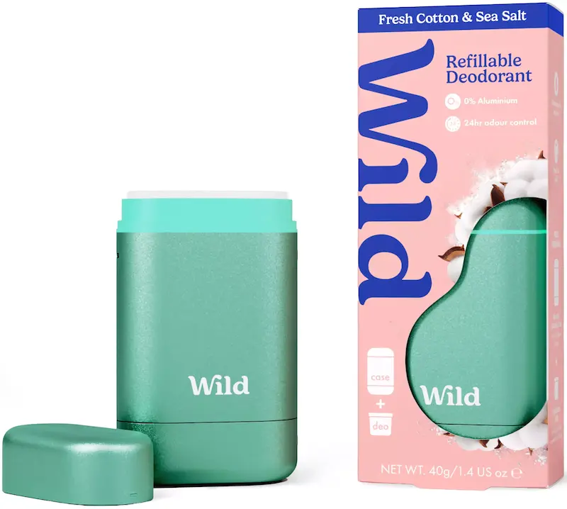 دئودرانت وایلد «fresh cotton & sea salt»