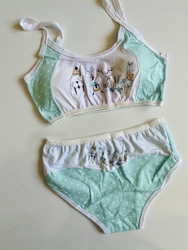 ست نیم تنه و شورت پاستیلی