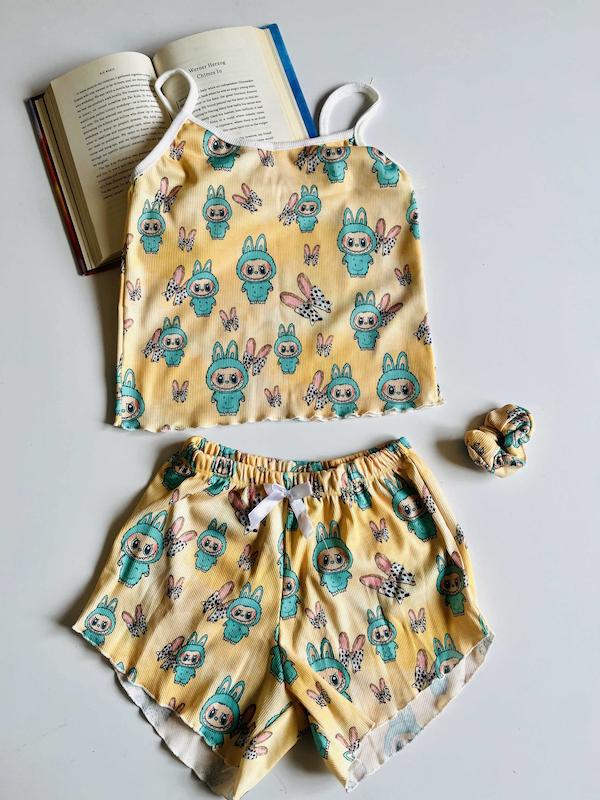 تاپ و شلوارک ۳تیکه