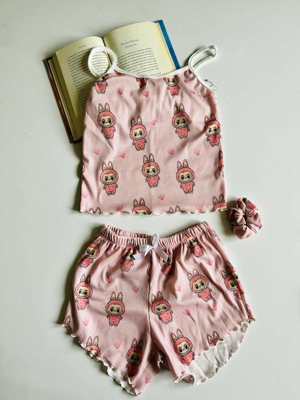 تاپ و شلوارک ۳تیکه