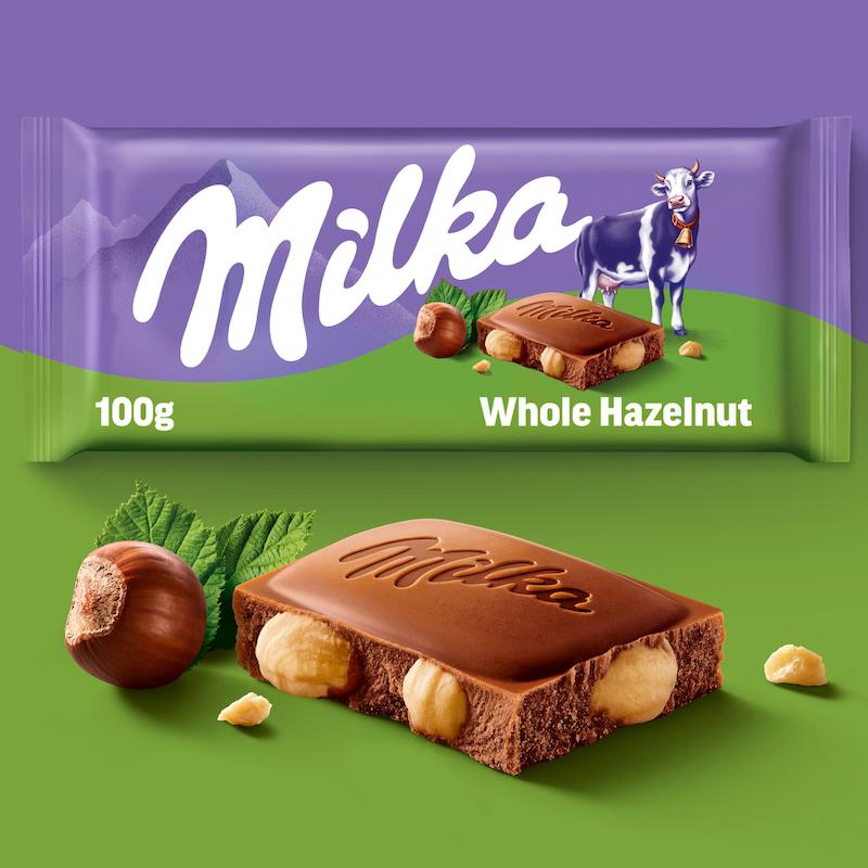 شکلات میلکا  Whole Hazelnut milka