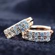 گوشواره حلقه ای نگین دار ژوپینگ 005