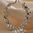 گوشواره حلقه ای خاویاری تراشکاری 004