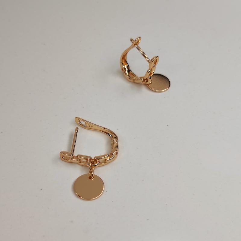گوشواره حلقه ای سکه 077