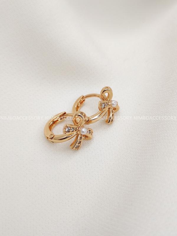 گوشواره حلقه ای پاپیون ژوپینگ 347