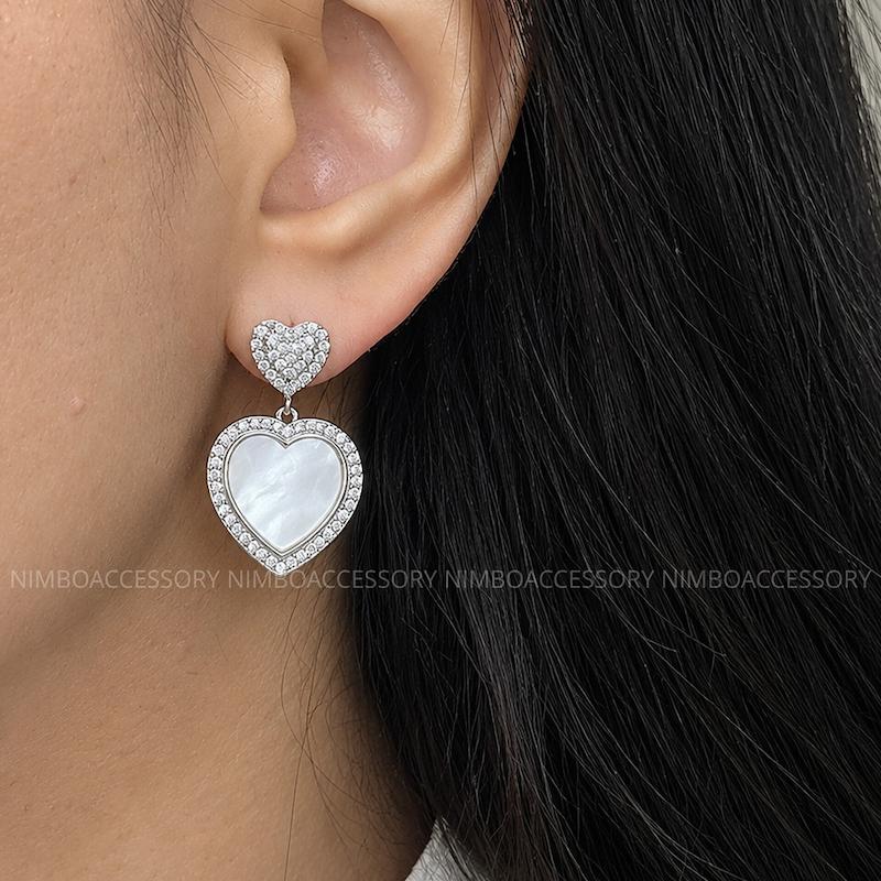 گوشواره قلب میناکاری 211