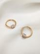 گوشواره حلقه ای نگین دار ژوپینگ 349