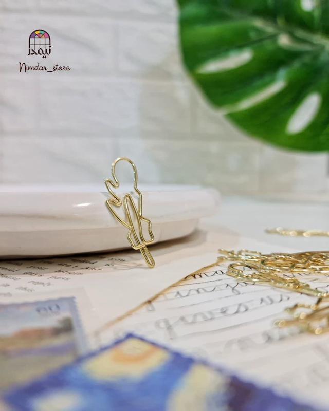 مینی بوکمارک فلـزی(گیره فانتزی کاغذ)